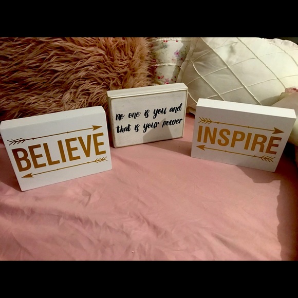 Other - Home decor, BELIEVE, INSPIRE Wall Decor.